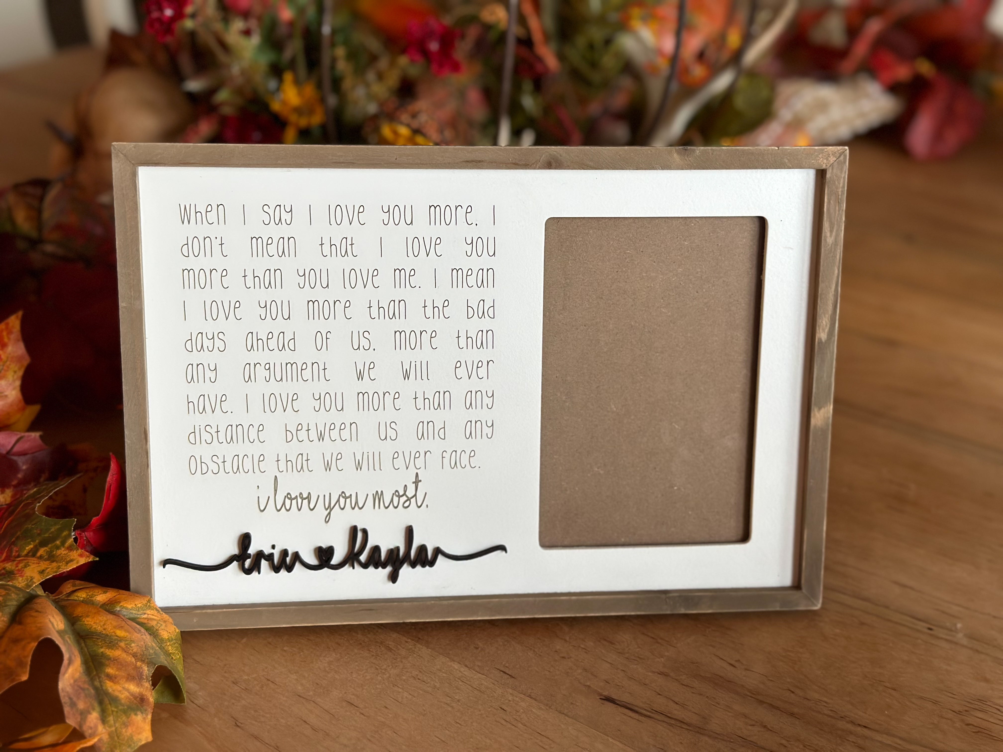 Engraved Photo Frame