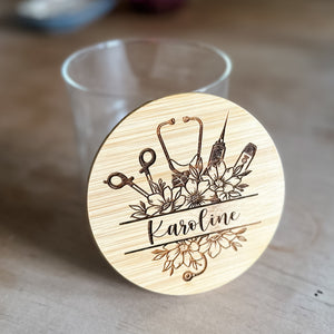 Personalized Glass Canister + Lid