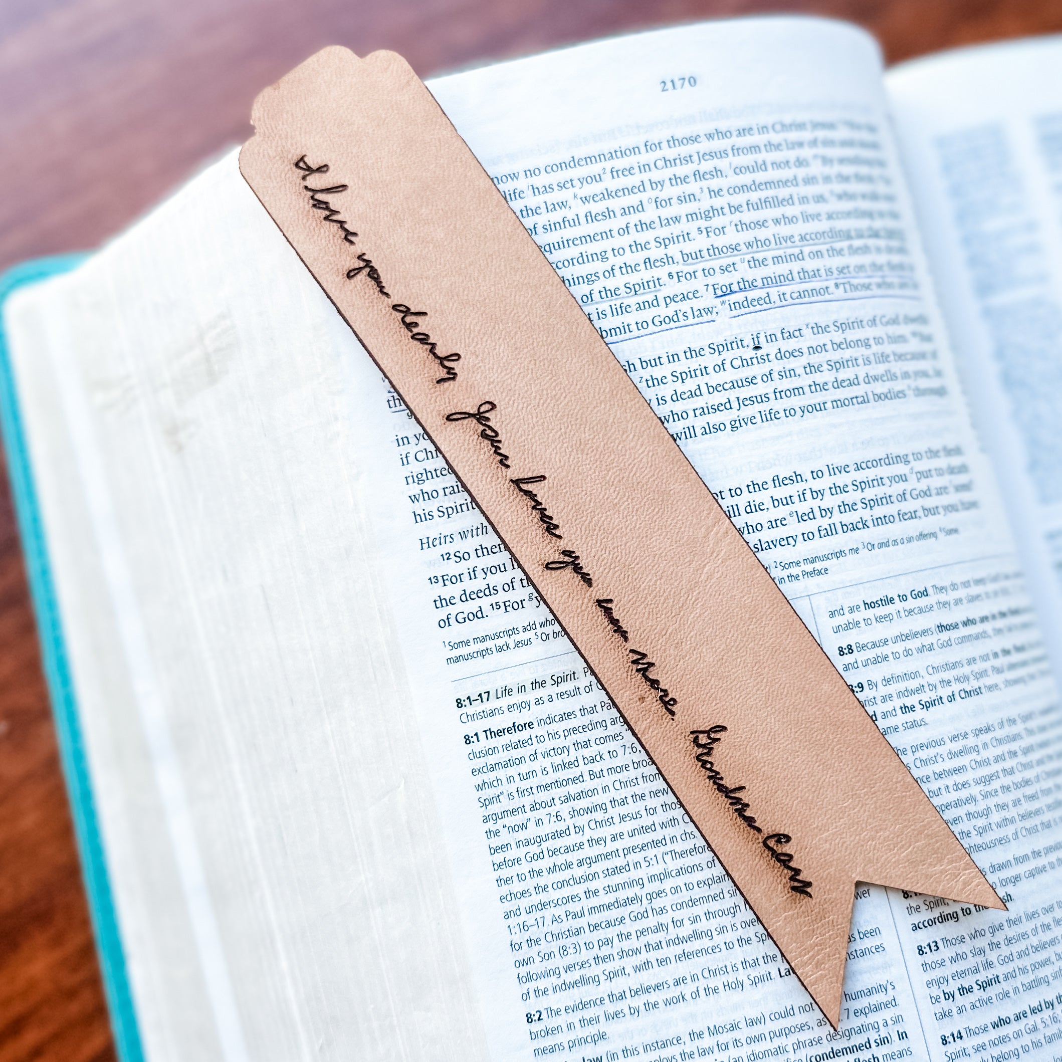 Leather Bookmark