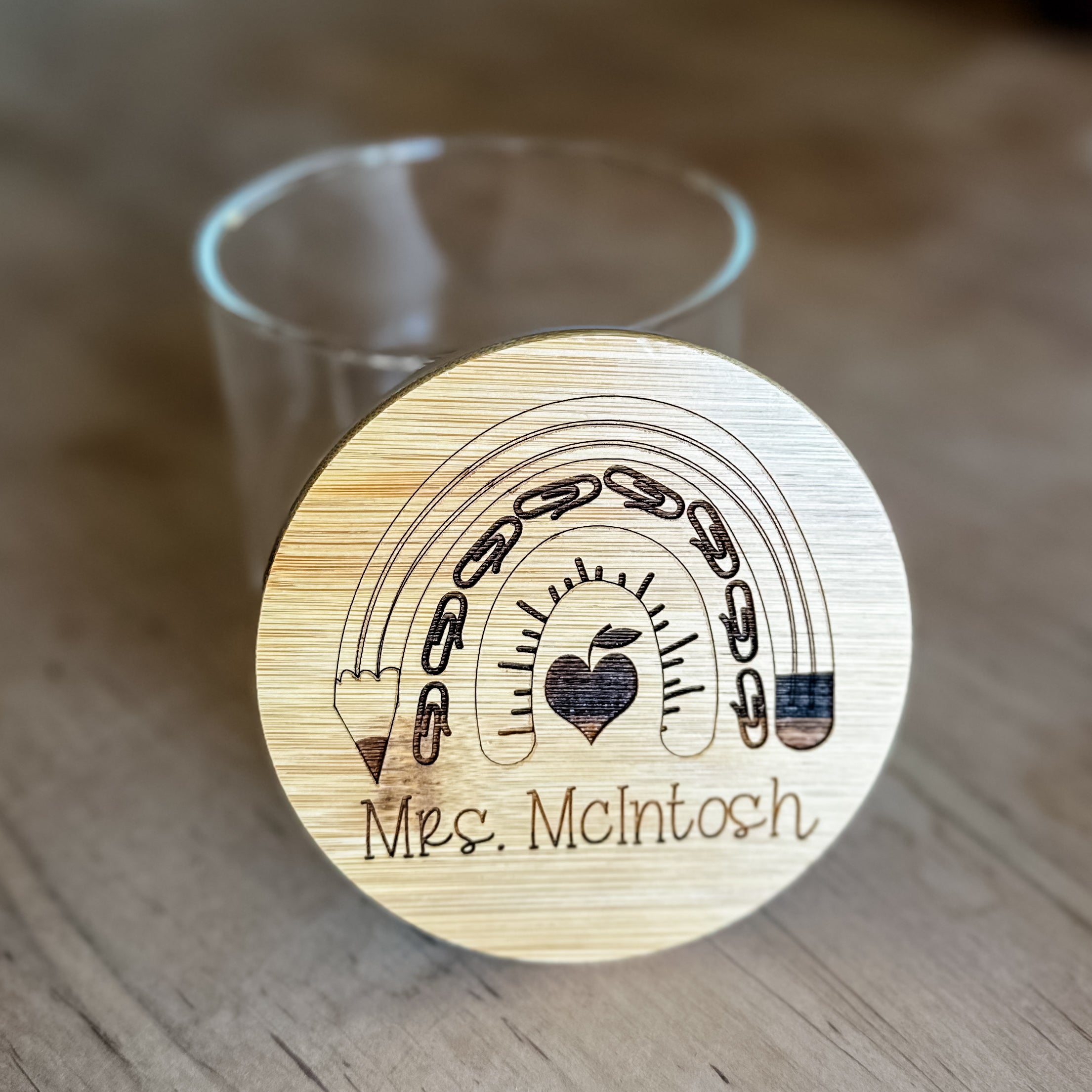 Personalized Glass Canister + Lid