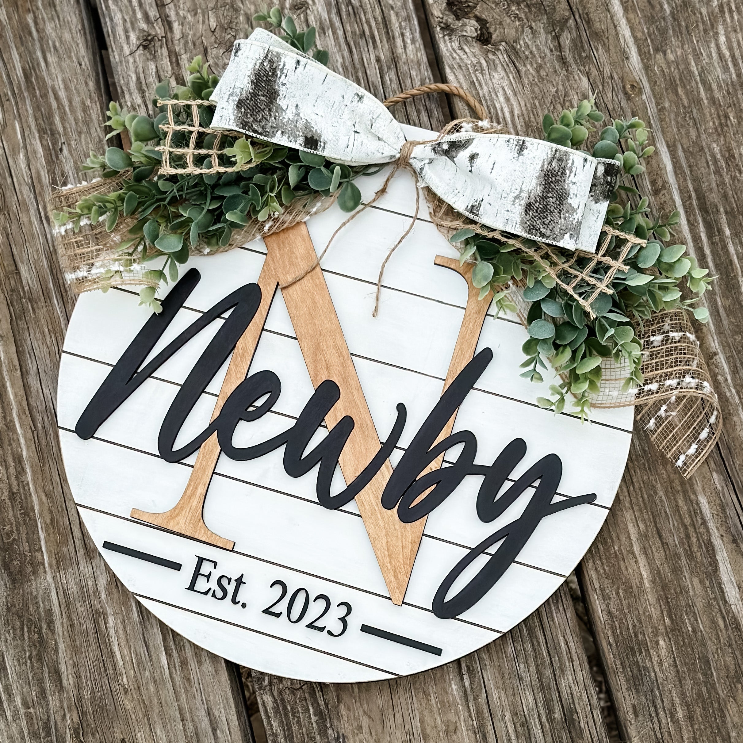 Shiplap Family Door Hanger