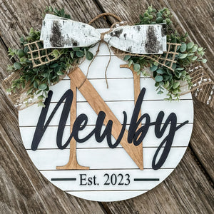 Shiplap Family Door Hanger