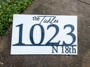 Address Sign