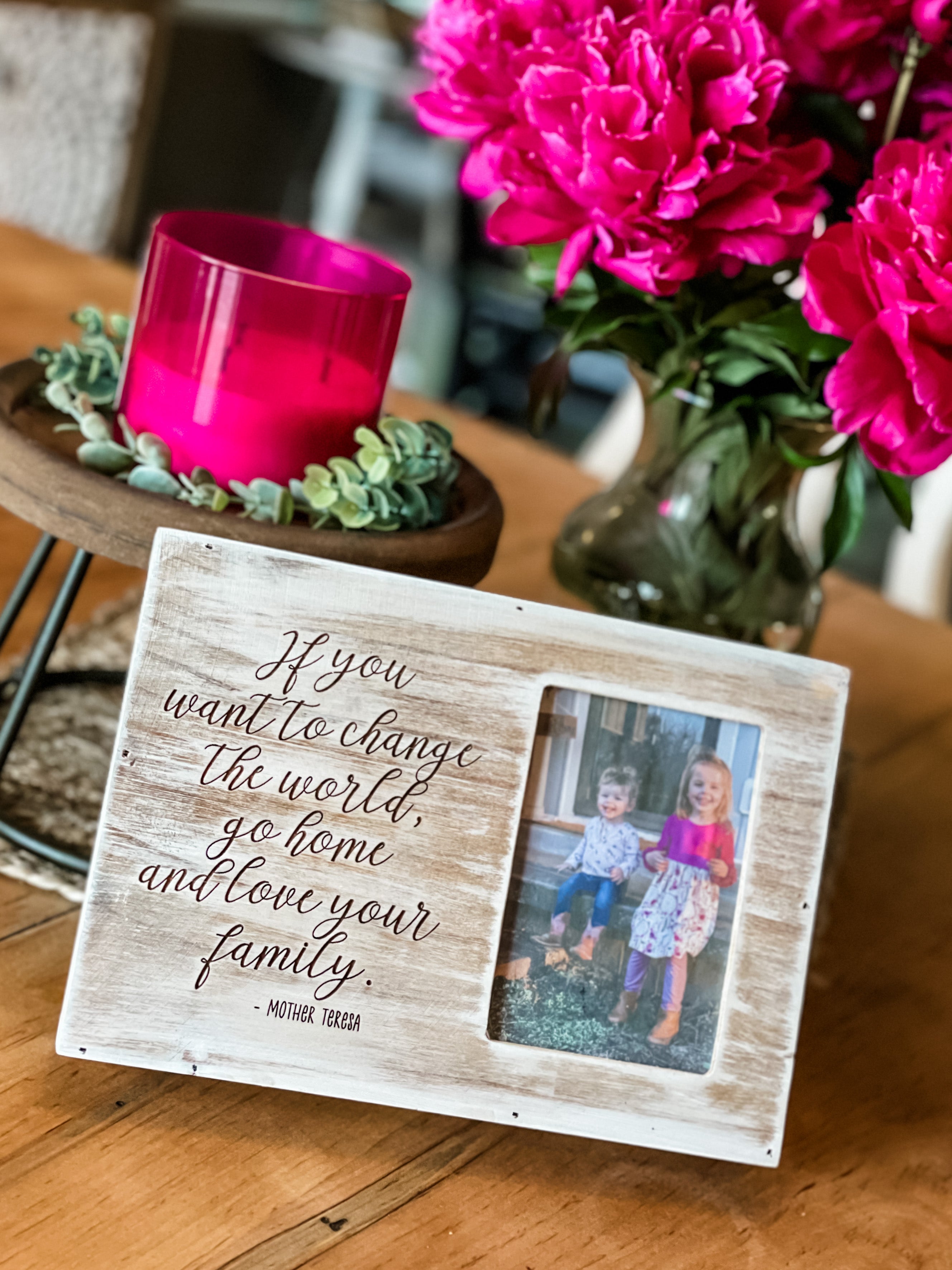 Custom Picture Frame - Quote of your choice!